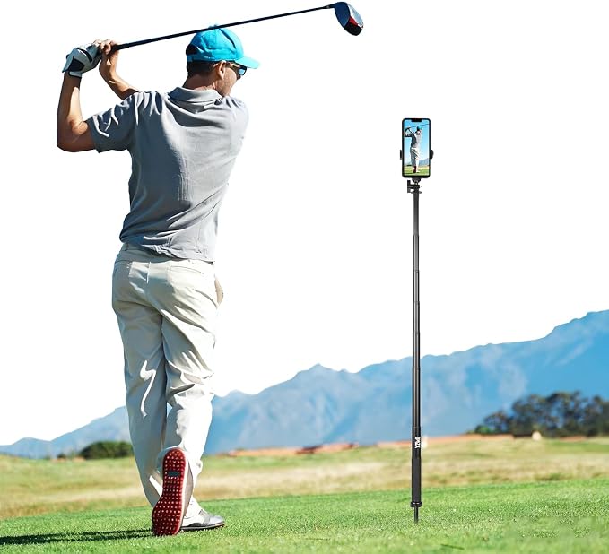 BMZX Golf Tripod Monopod, Magnetic Phone Holder, 1/4"-20 Screw, Carry Bag | by BMZXTESLAAFTERMARKET