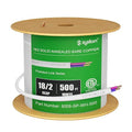 Syston Cable Technology 18/2 LED Lighting Dimmer Dimming Luminaire Control Wire Cable,18 AWG 2 Conductors Solid Bare Copper Unshielded Plenum Rated CMP CL3P FT6, for Ballast Wiring and Connection