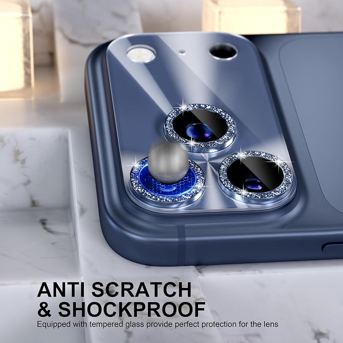 Choiche Compatible for iPhone 17 Pro Camera Lens Protector, Bling Camera Cover - Image 3
