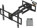 FORGING MOUNT Long Arm TV Wall Mount with 42.9 inch Extension and Power Strip for 60–120 Inch TVs, Heavy Duty Full Motion TV Mount,VESA 900x600mm,up to 275 lbs,Smooth Swivel, Tilt,16”-24” Wood Studs