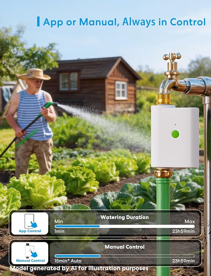 meross WiFi Water Hose Timer, Smart Sprinkler Timer - Image 8