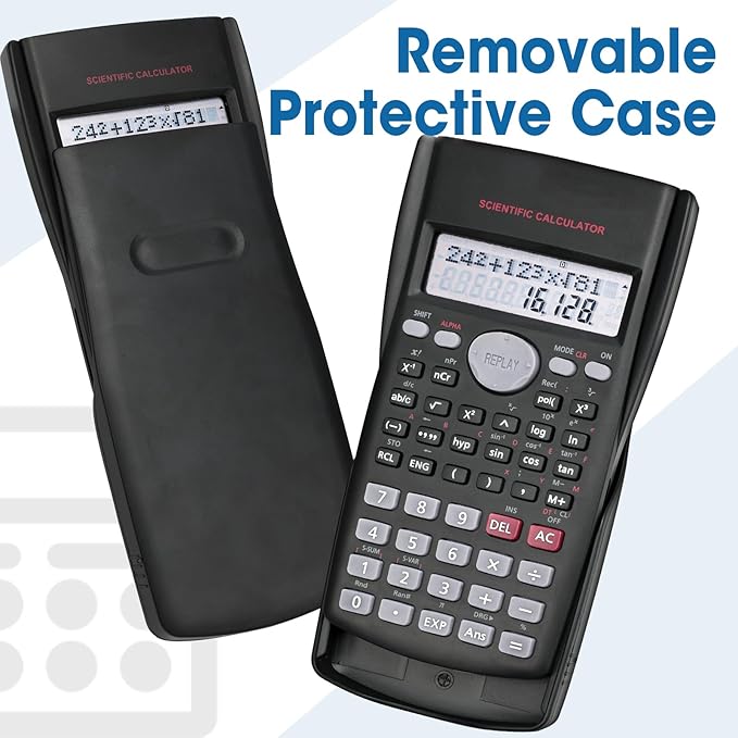 30 Pack Scientific Calculators, 2-Line Large Screen Display 240 Functions - Image 4