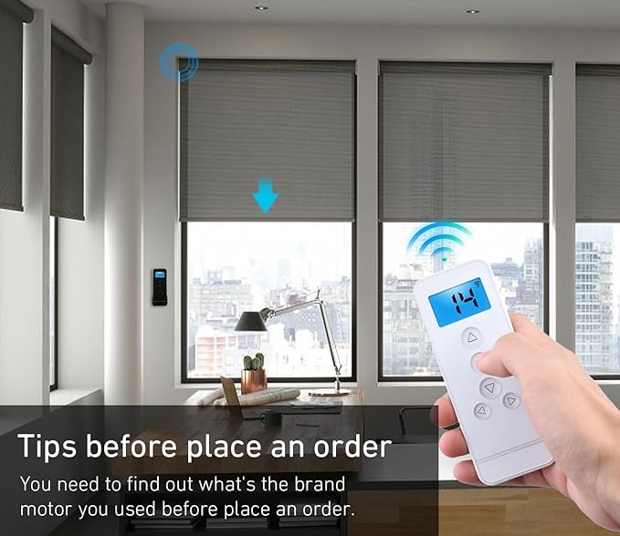 14 Channel Controller for Roller Shades Remote Control for Motorized Windows Shades and Blinds, White