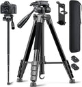CAMBOFOTO 73" Camera Tripod and Monopod, Professional Aluminum Tripod Stand by CAMBOFOTO