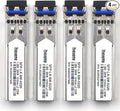 4 Pack 1.25G SFP Network Transceiver Module, 1000Base-LX Single Mode, 1310nm SMF by Unknown