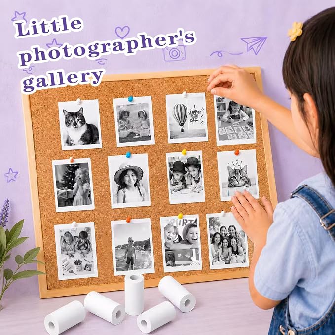 18 Rolls Kids Camera Instant Print Paper Refill-Popikcal Thermal Printer Camera - Image 6