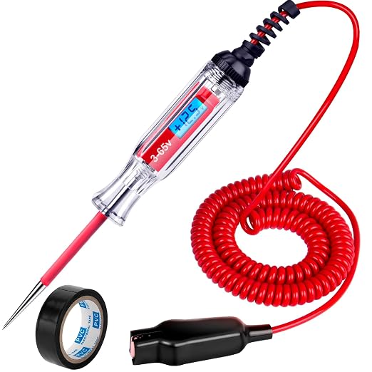 Heavy Duty 3-65V Backlit Digital LCD Circuit Tester, Test Light by JASTIND