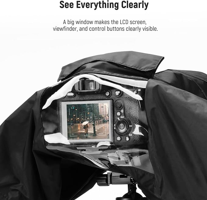 NEEWER Camera Rain Cover, Small Size Durable Nylon Raincoat Compatible - Image 5