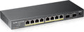 Zyxel 10 Port PoE Switch | Unmanaged Gigabit Network Ethernet Splitter | 8X PoE+ by ZYXELNETWORKS