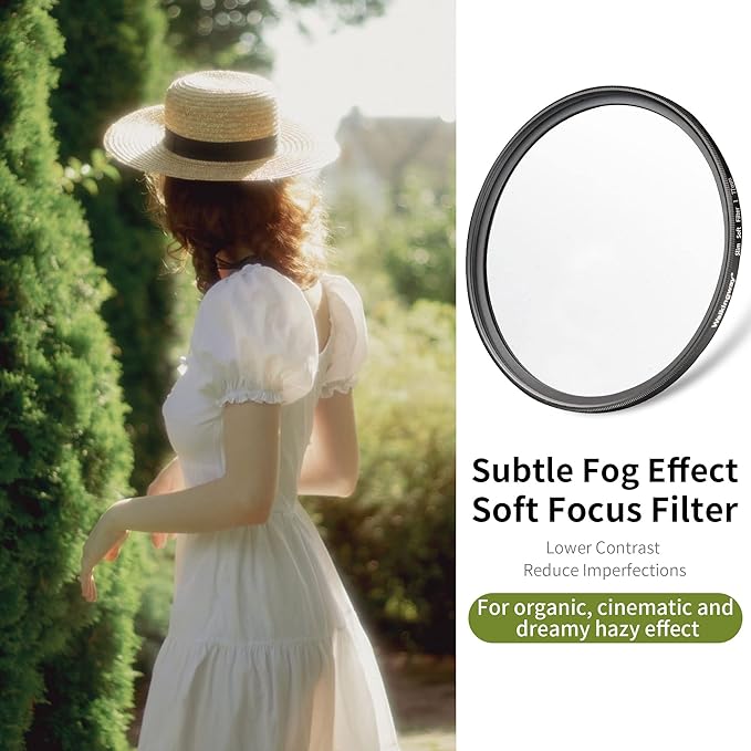 Walking Way 46MM White Pro Mist Diffusion Lens Filter, Dreamy Fog & Soft Glow - Image 2