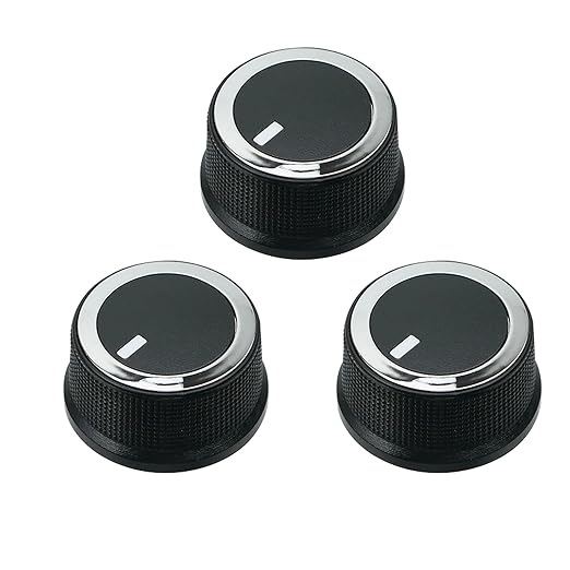 84141127 AC Temperature Control Knob Fit for Chevrolet Express 2008-2021, Fit for GMC Savana 2008-2017, 84793085 3pcs