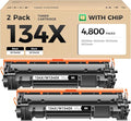 134X Toner Cartridge 2-Black with chip High Yield Replacement for HP 134X W1340X 134A W1340A Compatible with HP Laserjet M209dw MFP M234dw M234sdw M234sdn Printer Ink M209dwe M234dwe M234sdwe M234sdne