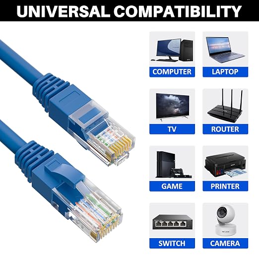 Kxable Cat5e Ethernet Cable 150 FT, Cat 5e Internet Cable, Standard RJ45 - Image 6