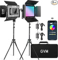 GVM RGB LED Video Light with Bluetooth Control, 60W Photography Studio Lighting by GVMGreatVideoMaker
