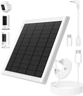 8W Solar Panel for Ring Camera, Solar Panel Charger Compatible by PUUQII
