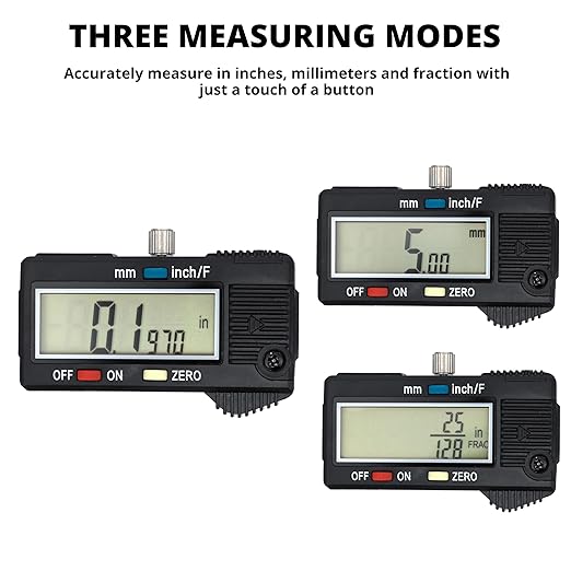 NEIKO 01407A Electronic Digital Caliper Measuring Tool, 0 - 6 Inches Stainless Steel Construction with Large LCD Screen Quick Change Button for Inch Fraction Millimeter Conversions, Digital Caliper Measuring Tool
