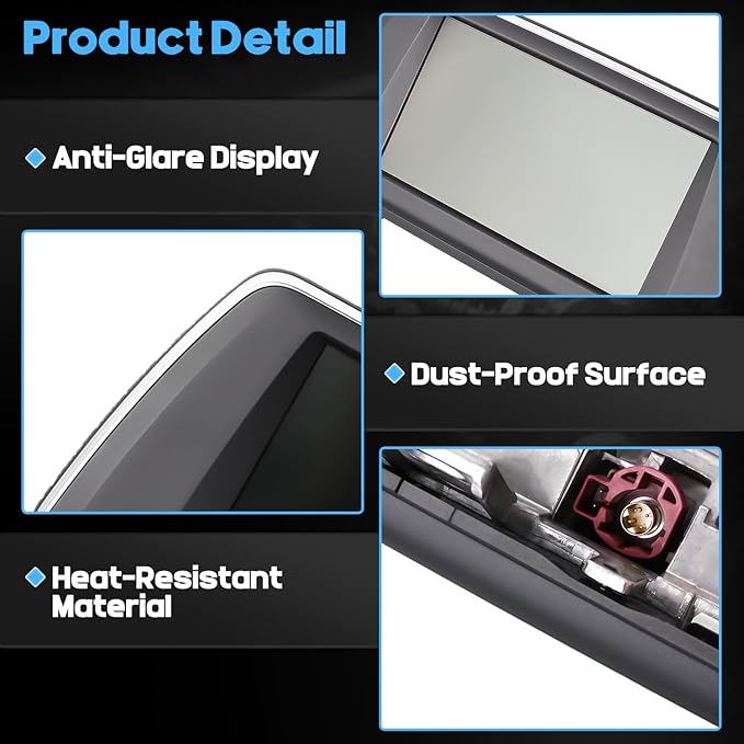 6.5'' Information GPS Dash Display Screen Fit for BMW X1 F48 2.0L 2016-2018 Fit for BMW X2 F39 2.0L 2016-2018 Dash Multimedia Navigation Monitor Replaces 9322123 9-322-123 65509322123 6550-9-322-123