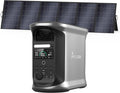 AMPACE 2400W Solar Power Station with 500W Solar Panels Andes 1500, 1462Wh Battery Generator with 4 AC Outlets, 1H Full Charging, APP Control Battery Backup for Home, RV