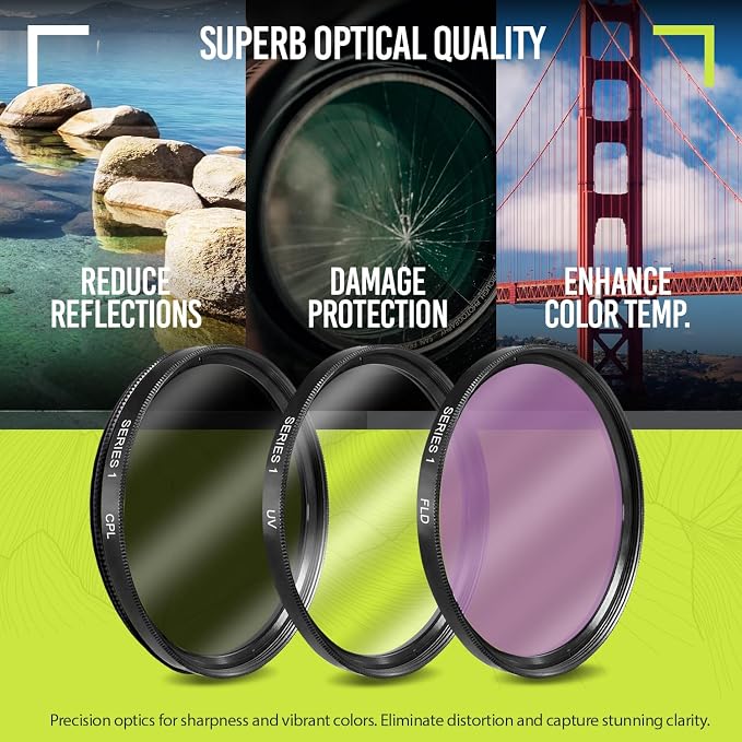 Ultra Deluxe Lens Kit for Canon Rebel T3, EOS 80D, EOS 77D Cameras - Image 3