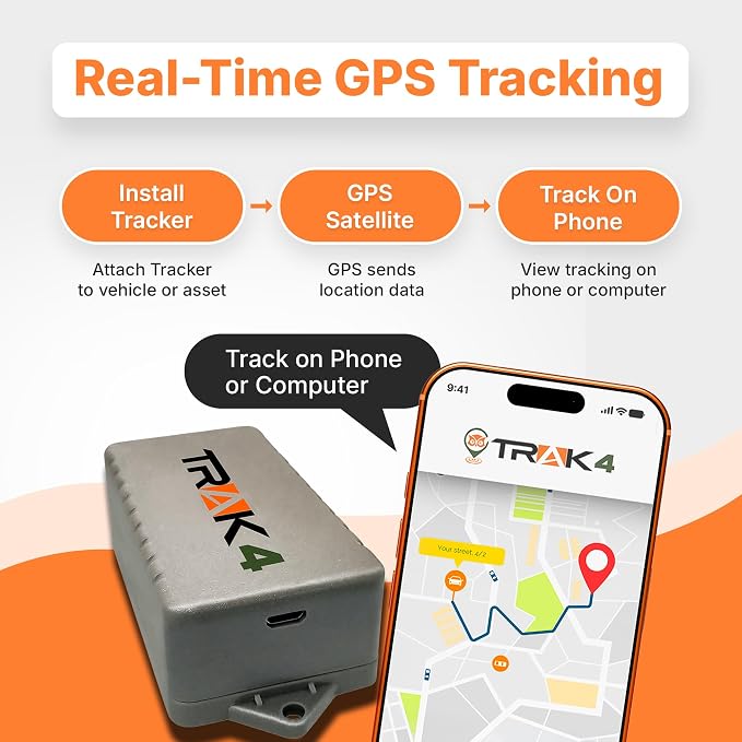 Trak-4 GPS Tracker for Vehicles, Equipment. Long Battery Life, Waterproof - Image 3