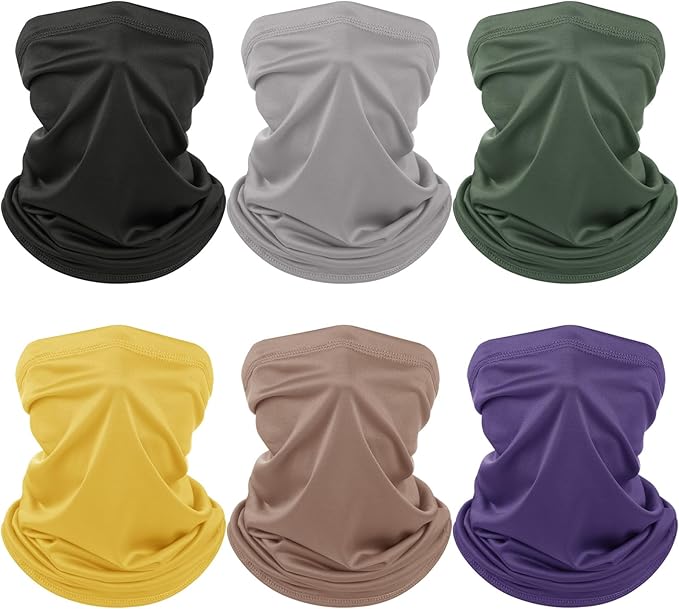 Geyoga 6 Pieces Summer UV Protection Cooling Neck Gaiter Face Clothing Neck by Geyoga