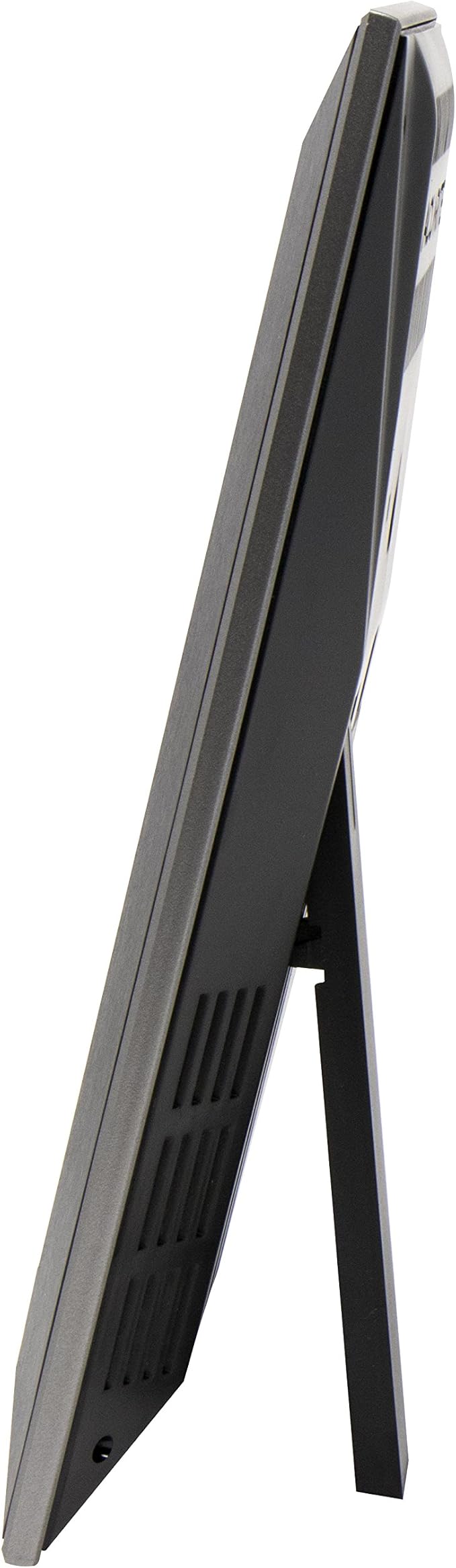 AcuRite Digital Vertical Weather Forecaster with Indoor/Outdoor Temperature, Humidity, and Date and Time (01121M) , BLACK