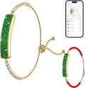Smart Bracelet for Women, Jewelry Fitness Tracker with 2 Bands, Heart Rate & SPO₂ Monitor, Stress & Sleep Tracking, Step & Calorie Counter, 5ATM Waterproof for iOS & Android, No Subscription, Green