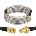 RP-SMA Male to RP-SMA Female Bulkhead Cable 10FT, RG58 Coaxial Cable by XRDS-RF