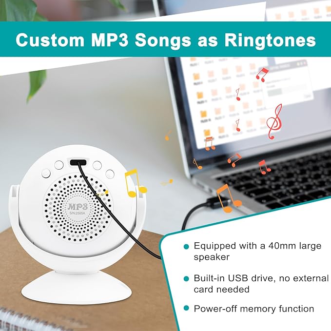 Greencycle Sensor Doorbell for Business with Customized Voice, Infrared Motion Sensor Noise Maker, Two-Way Dual-sided Protection Download Your own Custom MP3 Files to Play Sound Effects