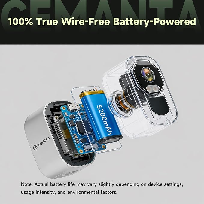 2K Security Camera Wireless Outdoor, Solar Powered WiFi Cameras - Image 4