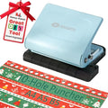 10-Hole Binding Machine for Planners,Metal Punch Loose Leaf Tool 26 Holes for B5, 30 for A4, 20 for A5 Paper,Handheld Manual Book Binder,Notebook Puncher for Home, Office, School, DIY Projects