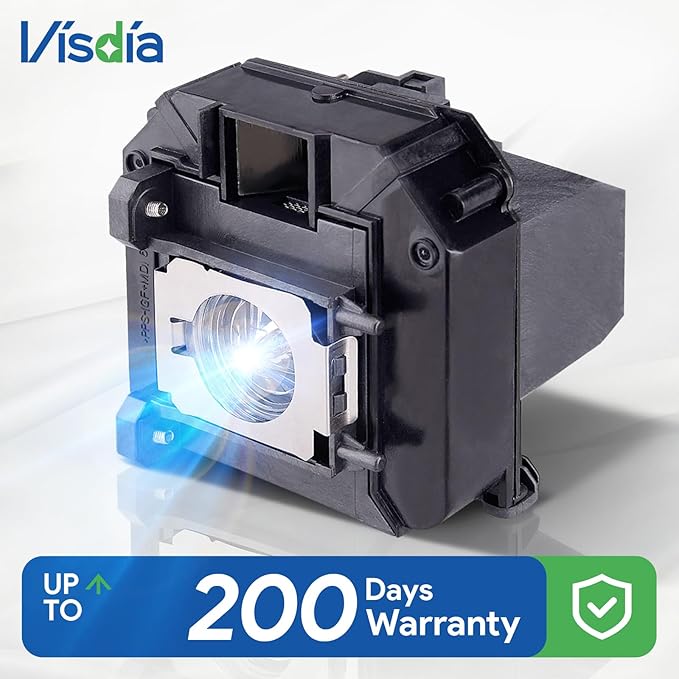 Visdia ELP LP60/V13H010L60 Replacement Projector Lamp with Housing for EB-93 EB-93e EB-95 EB-96W EB-905