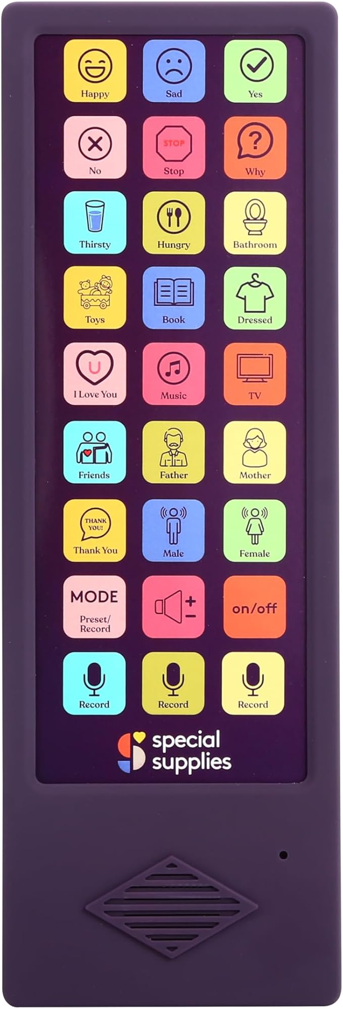Talker Buddy AAC Communication Device for Non-Verbal Kids & Adults – Speech Therapy Aid, Recordable Talking Device, Portable AAC Device for Special Needs, Hospital, Home, School