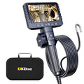DXZtoz 10FT Articulating Borescope, Inspection Camera with 0.33in Two-Way Steering Snake Camera, Waterproof 1080P Endoscope with Light for Mechanics Electriction Wall Pipe Inspection