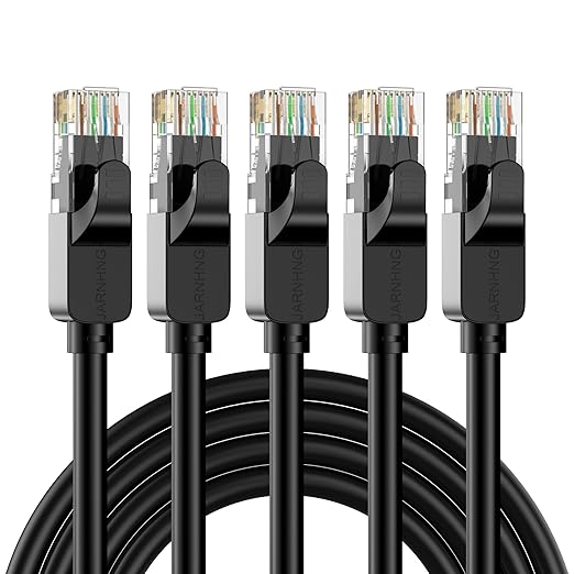 Cat 6 Ethernet Cable 1.5 ft, Indoor/Outdoor High Speed 10Gbps Internet Cable by Unknown