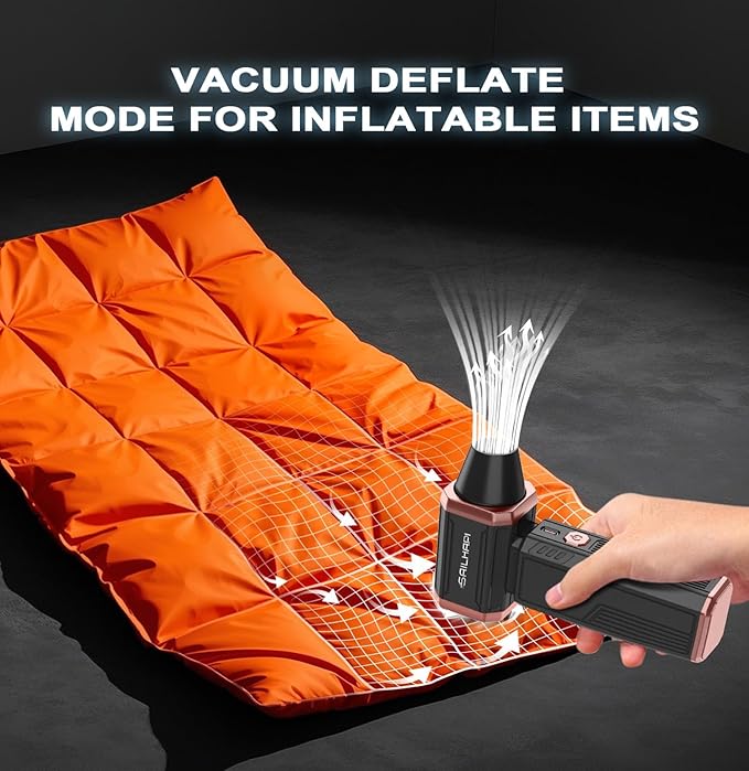 SAILHAPI Electric Air Duster, 300000RPM High-Speed Cordless Blower Fan with Variable Speed & Brushless Motor, Portable Mini Blower for Keyboard, Car, PC Cleaning, Replaces Canned Air, Gifts for Men
