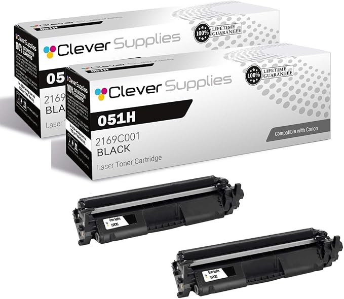 CS Compatible Toner Cartridge Replacement for Canon 051H 2169C001 Black ImageClass LBP162dw MF264dw MF267dw MF269dw Toner Cartridge 2 Pack