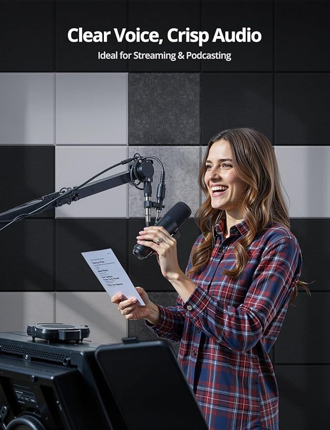 Square Acoustic Wall Panels, Sound Absorbing Panels for Walls, Ceiling, Doors, 18 Pack 12"x12"x0.4" Self Adhesive Decorative White Acoustic Tiles for Recording Studio, Office, Room, Home