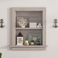 Recessed Medicine Cabinet,Fully Assembled Recessed Wall Niche,Waterproof in Wall Medicine Cabinet for Bathroom,Replacement Medicine Cabinet Shelves for Living Room,Washed Oak Shower Niche