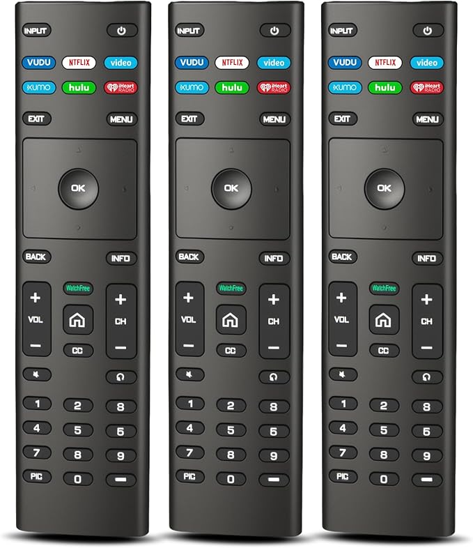 (Pack of 3) Replacement Remote Control for VIZIO Smart TV, Compatible with D/E/M/P/V/PX Series