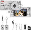 Mini Keychain Digital Camera, 1440P Video, 2MP Photos, 16GB Card, Type C by Dienspeak
