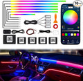 Dreamcolor Acrylic Interior Car LED Strip Lights, 10 in 1 Ambient Lighting Kit by JINRUITOP