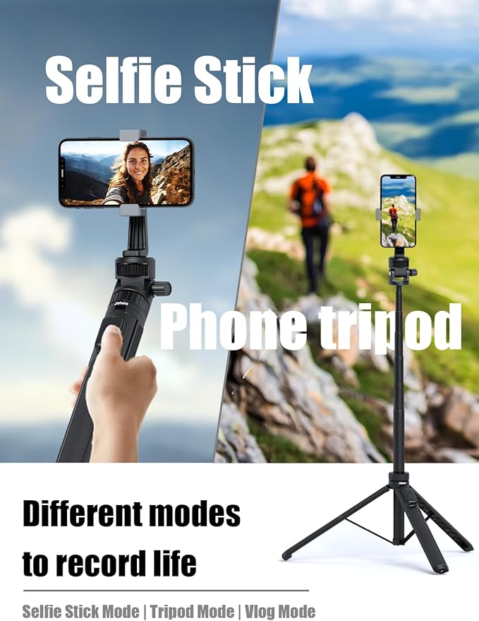70" Action Camera Tripod for DJI, Extendable Selfie Stick Tripod - Image 6