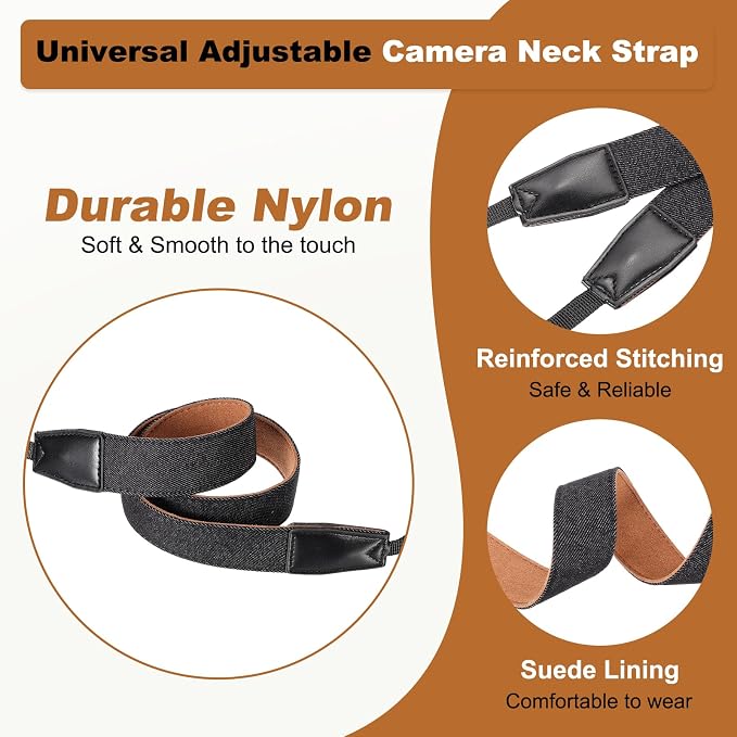 PATIKIL Camera Strap, Nylon Adjustable Universal Neck Shoulder Strap - Image 3