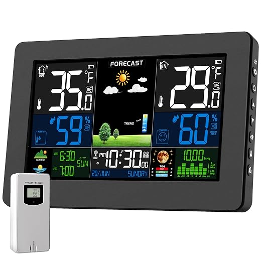 Weather Station Wireless Indoor Outdoor, Digital Thermometer by Unknown