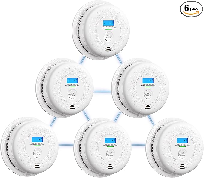 X-Sense Smoke and Carbon Monoxide Detector Combo 10-Year Battery, Wireless by X-Sense