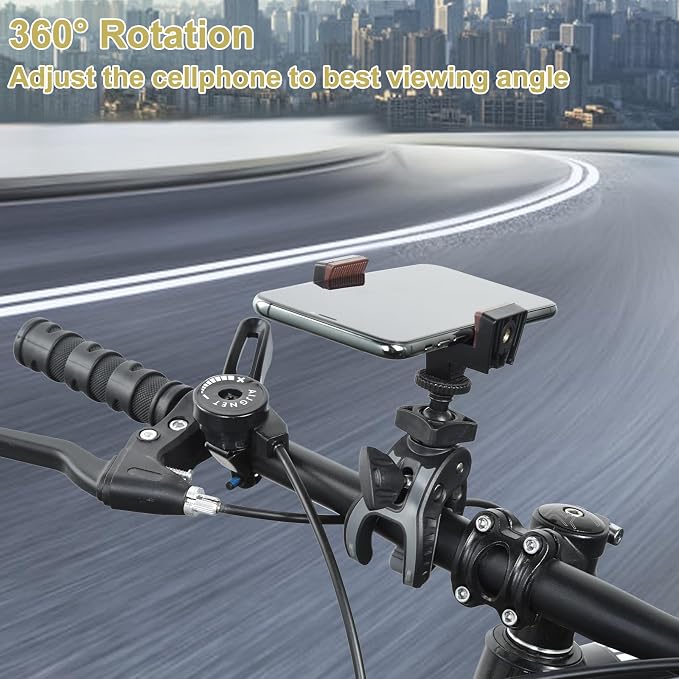UTEBIT Camera Mount Clamp, Umbrella Clamp Motorcycle Camera Pole Mount Desk - Image 5