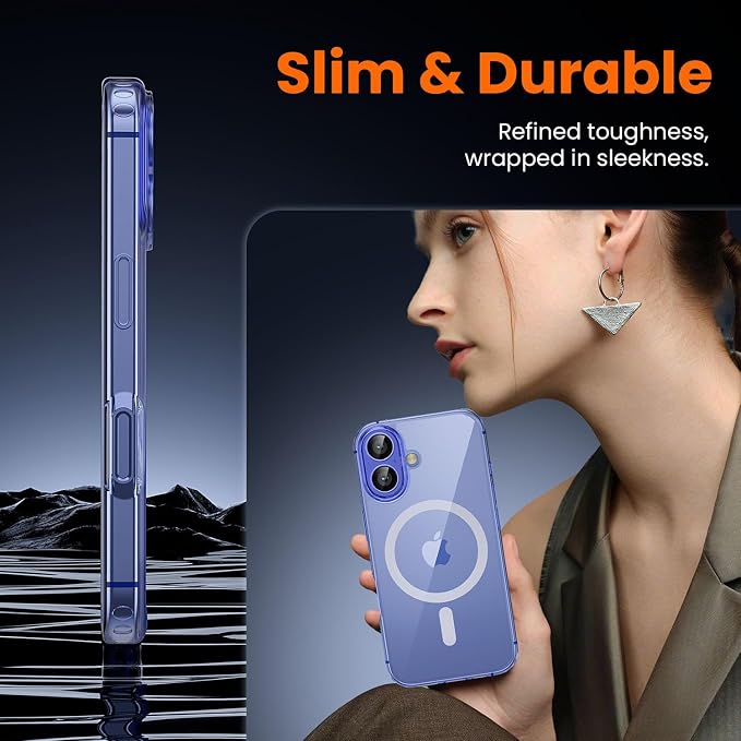 toushion 3 in 1 for iPhone 16 Plus Case Clear | - Image 7