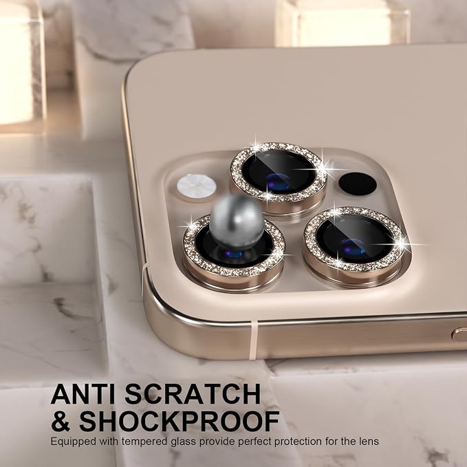 Choiche Compatible for iPhone 16 Pro/iPhone 16 Pro Max Camera Lens Protector - Image 3