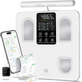 arboleaf Scale for Body Weight, Smart Scale with BMI, Body Fat, Muscle Mass, 26 Metrics Full Body Composition Analyzer, 8-Electrode High Precision Digital Bathroom Scale, Bluetooth Sync, White